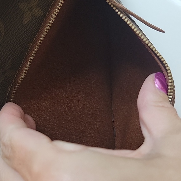 Vintage (project bag) jLouis Vuitton 70s Monogram Pochette Wristlet Clutch - Picture 12 of 14